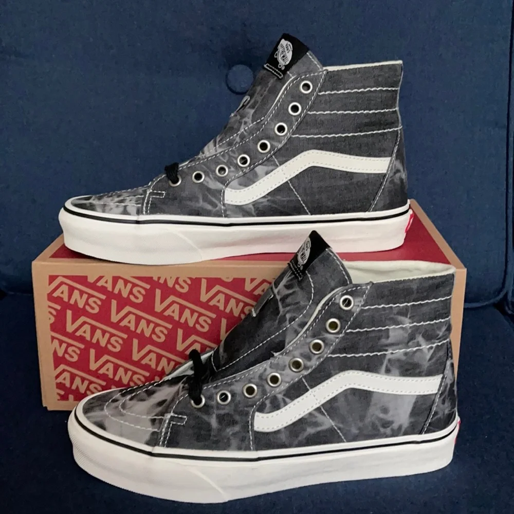 Vans Sk8-Hi Tapered Denim Destroy MENS - Picture 3 of 16